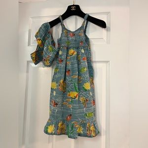 Stella McCartney x GapKids Bailey Sun Dress with Bloomers Fish Size 5 Cotton